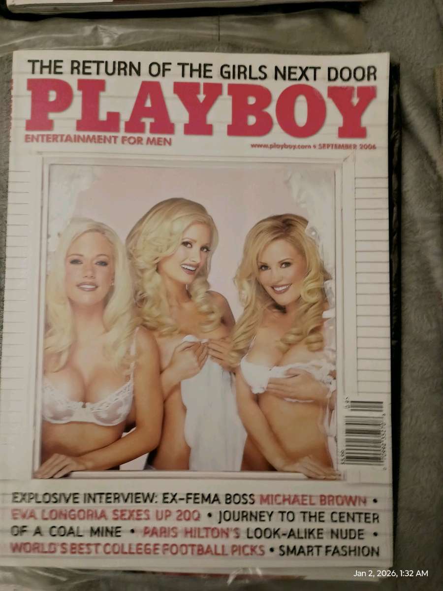 2007 vintage Playboy magazines new n used still in plastic
