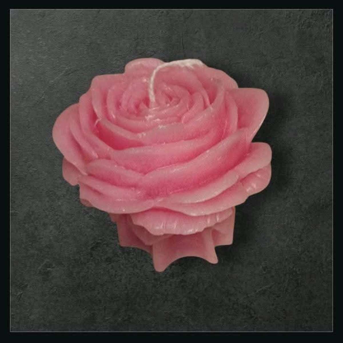 Pink Rose Candle Set