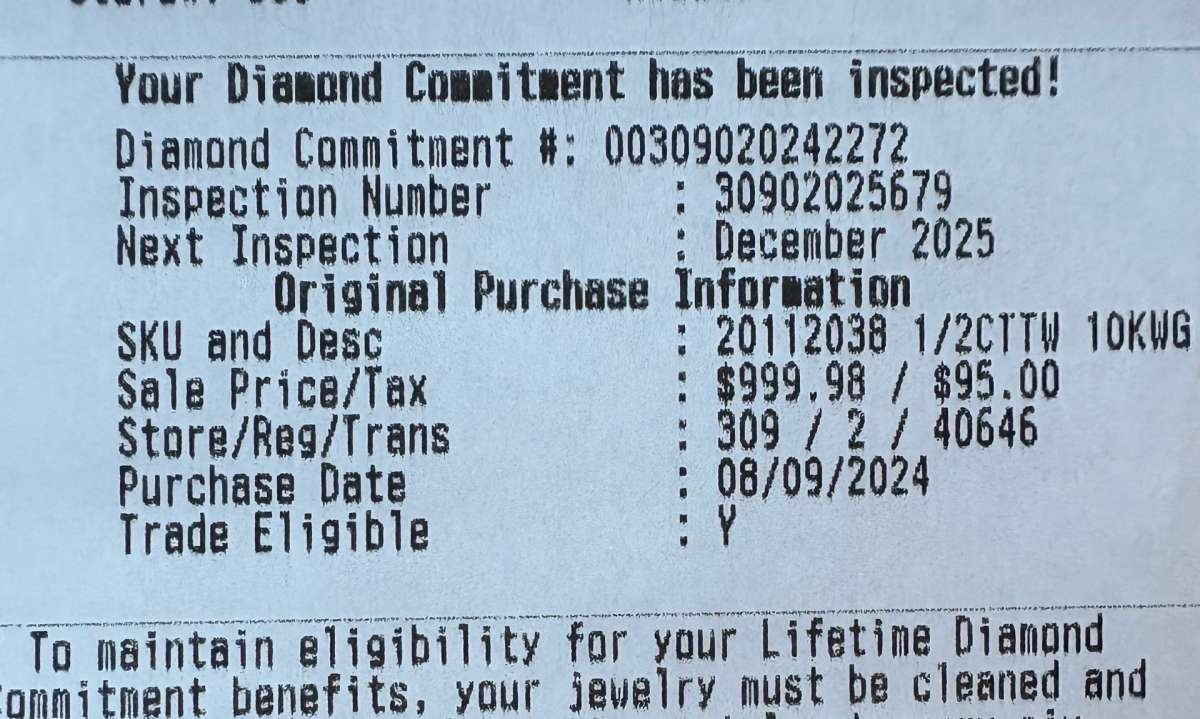 10k white gold bridal set size 7