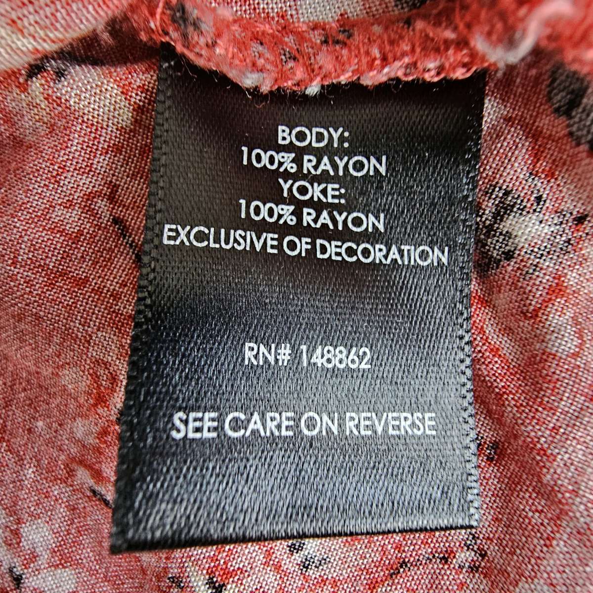 Torrid Size 1 Boho Orange Red Floral Top with Bell Sleeves