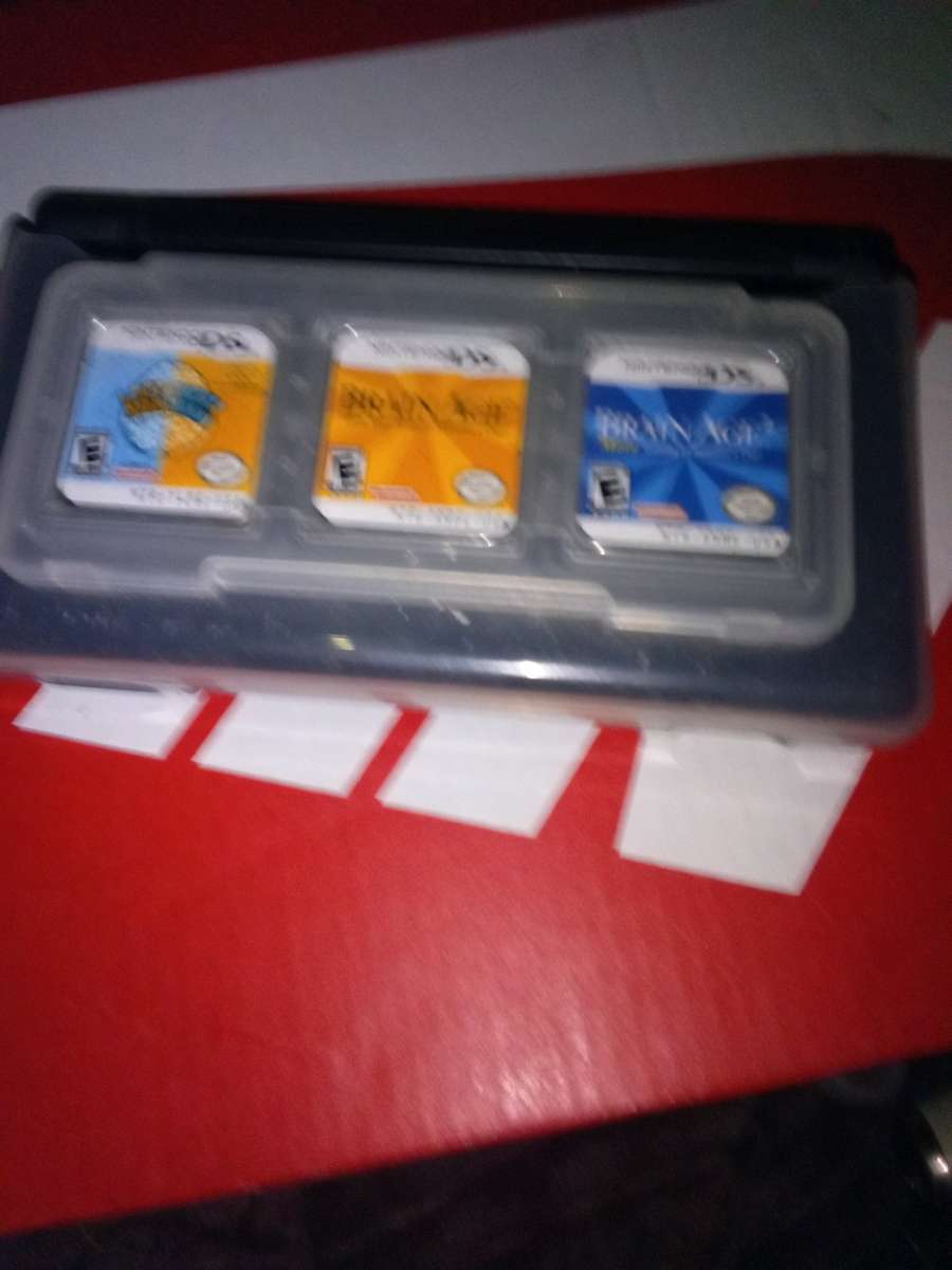Nintendo DS lite with 3 games