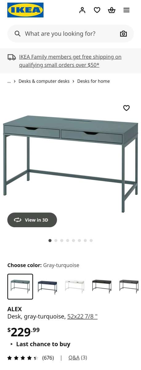 IKEA Alex Desk