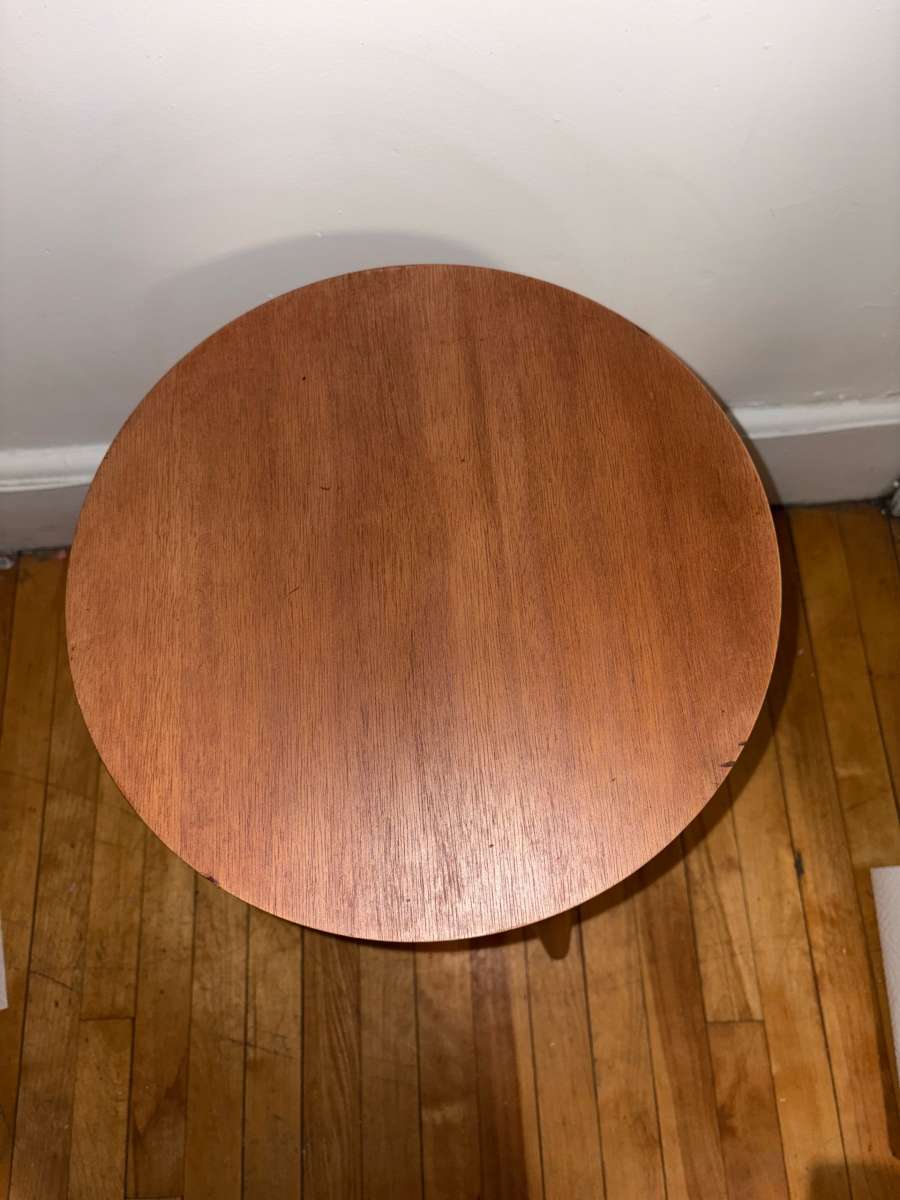 Round Wooden Side Table