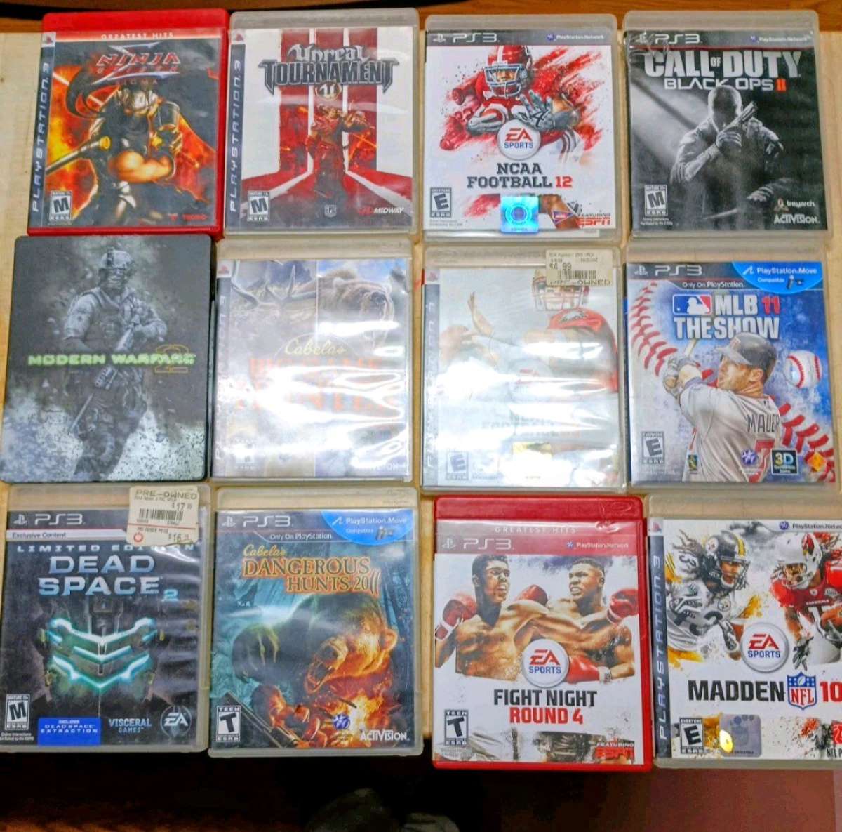 12 Bundle PS3 Video Games