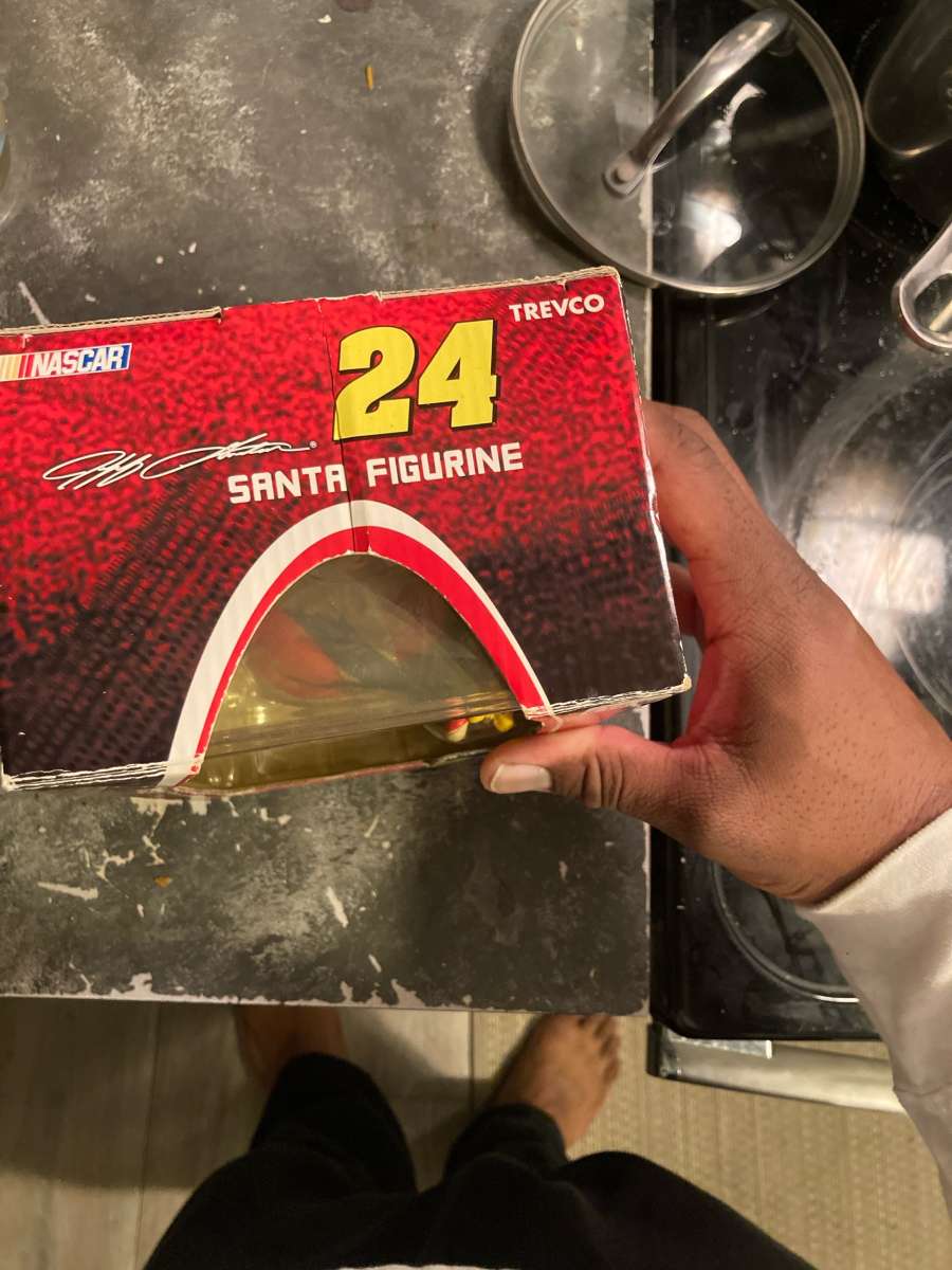 Jeff Gordon 24 NASCAR Santa Figurine