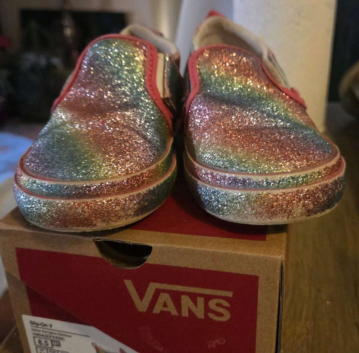 glittery toddler Vans