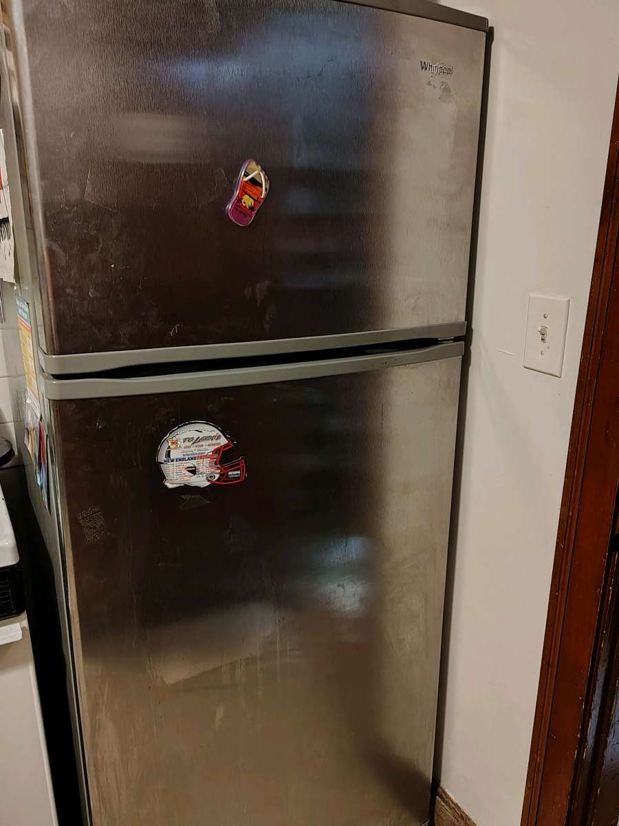 barely used excellent conditions stainless steel refrigerato