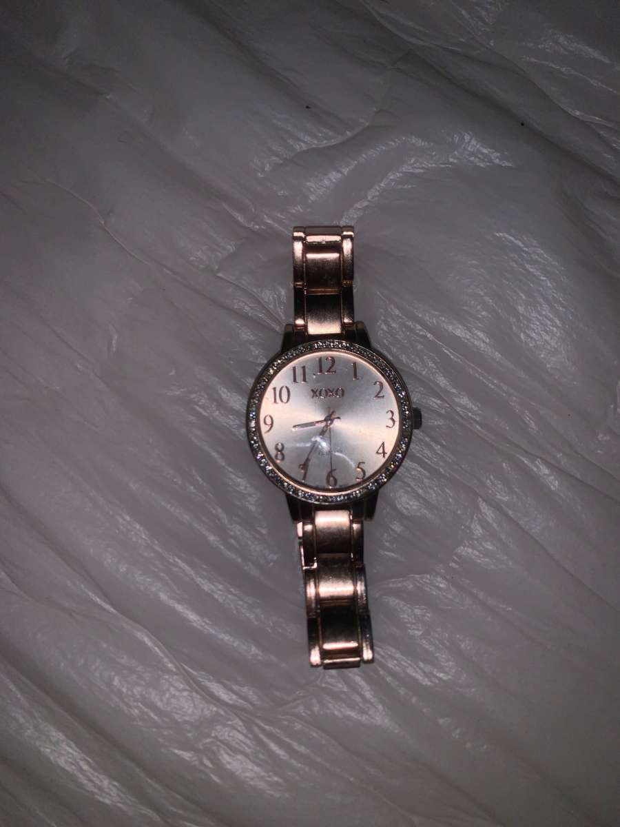 xoxo gold plated watch