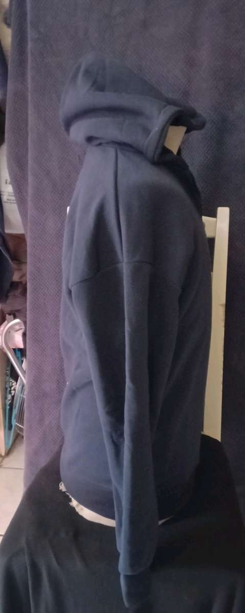 Navy Blue Quarter Zip Hoodie Size M