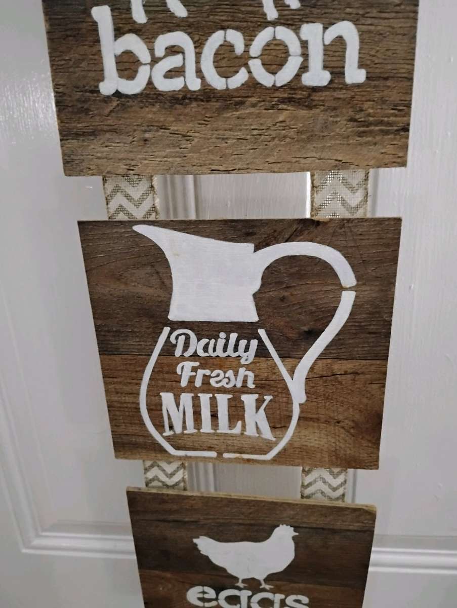 Farmhouse Wooden Kitchen Wall Sign