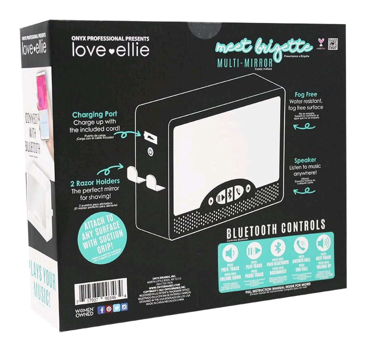 Bluetooth speaker Shower Mirror with Lights  Bluetooth Speak