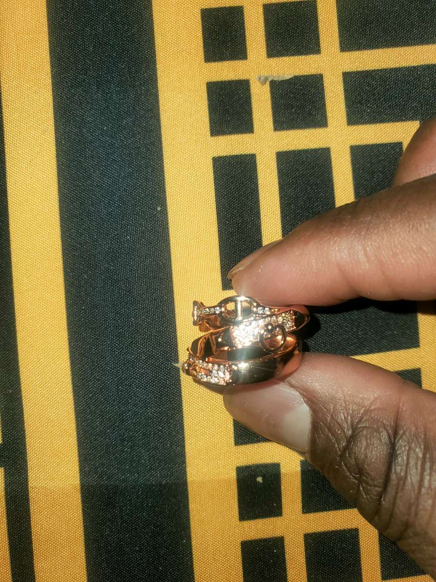 Hermes Rose Gold Womens Ring Set