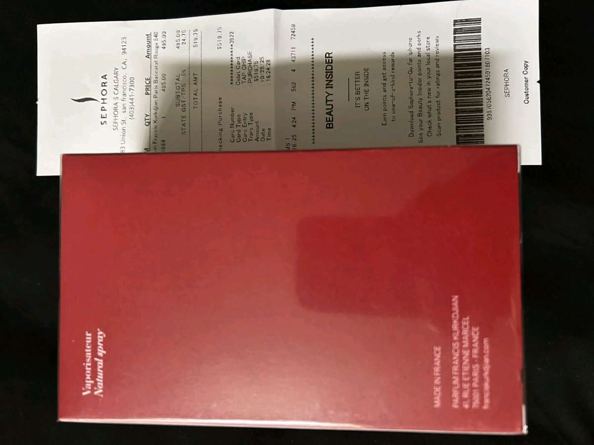 a very rich smelling fragrances  title baccarat