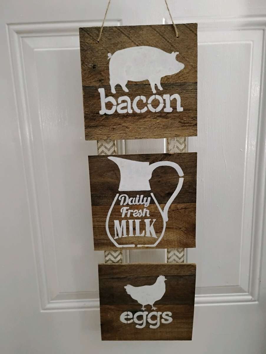 Farmhouse Wooden Kitchen Wall Sign