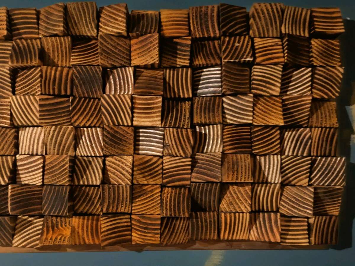 Handmade 3D Reclaimed Wood Wall Art 11 in x9 Inc