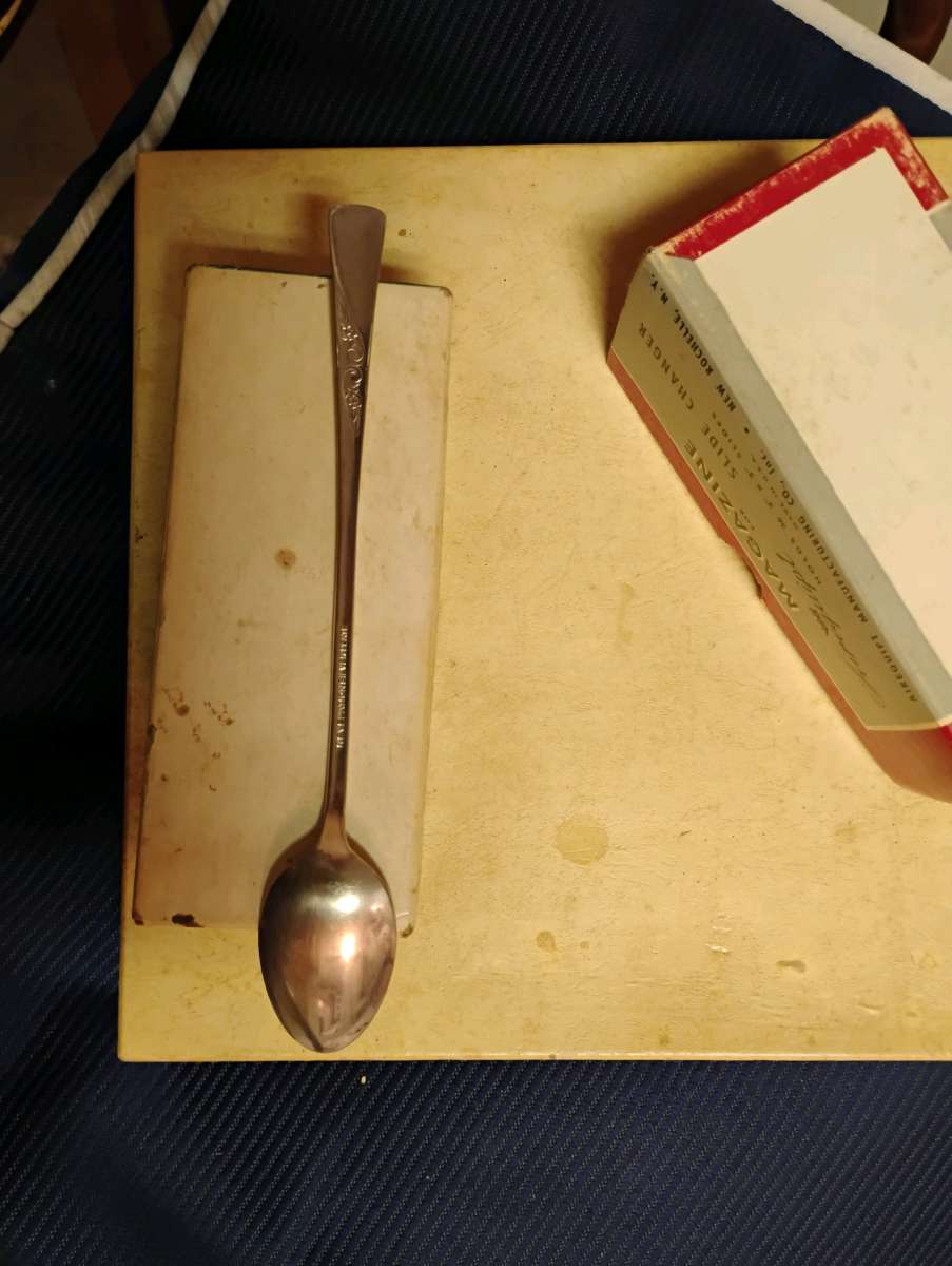 Revelations silver soup spoon