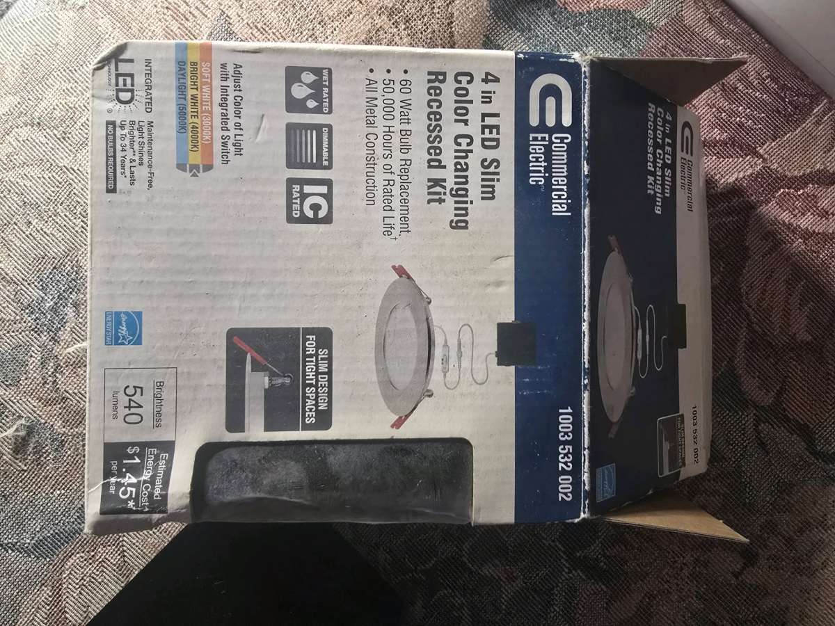 Commercial  Electric 4 in LED Slim Color Light