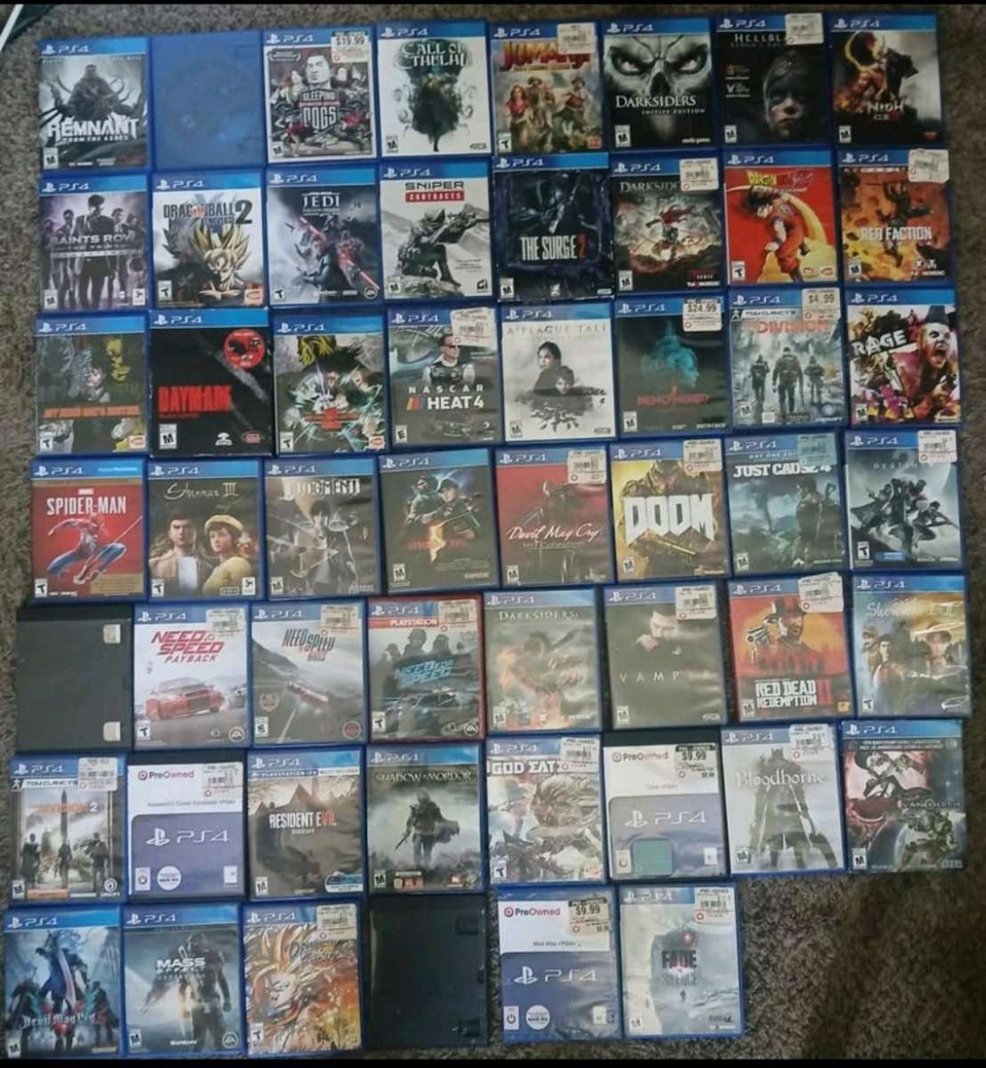 PS4 and game collection
