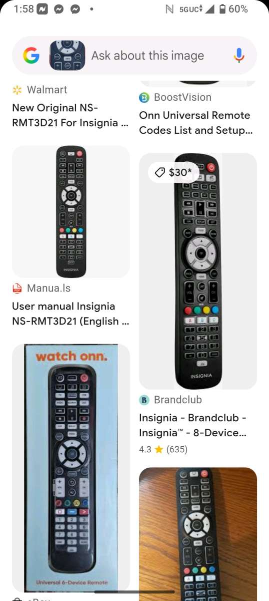 insignia remote control available today