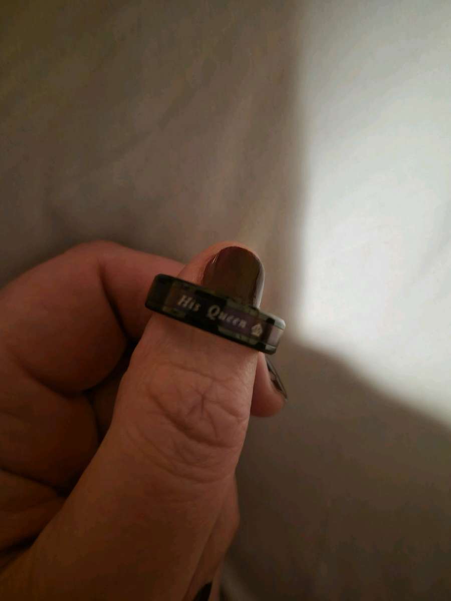 BRAND NEW HIS QUEEN Comfort fit purple band size 9