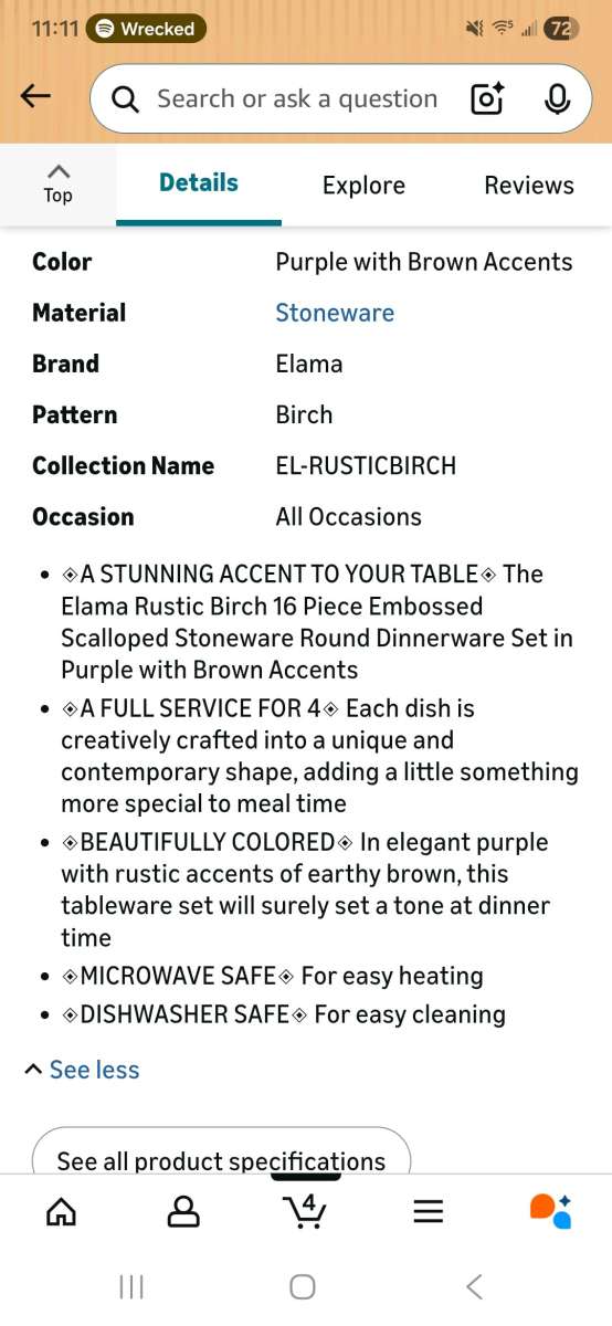 16 piece dinnerware set