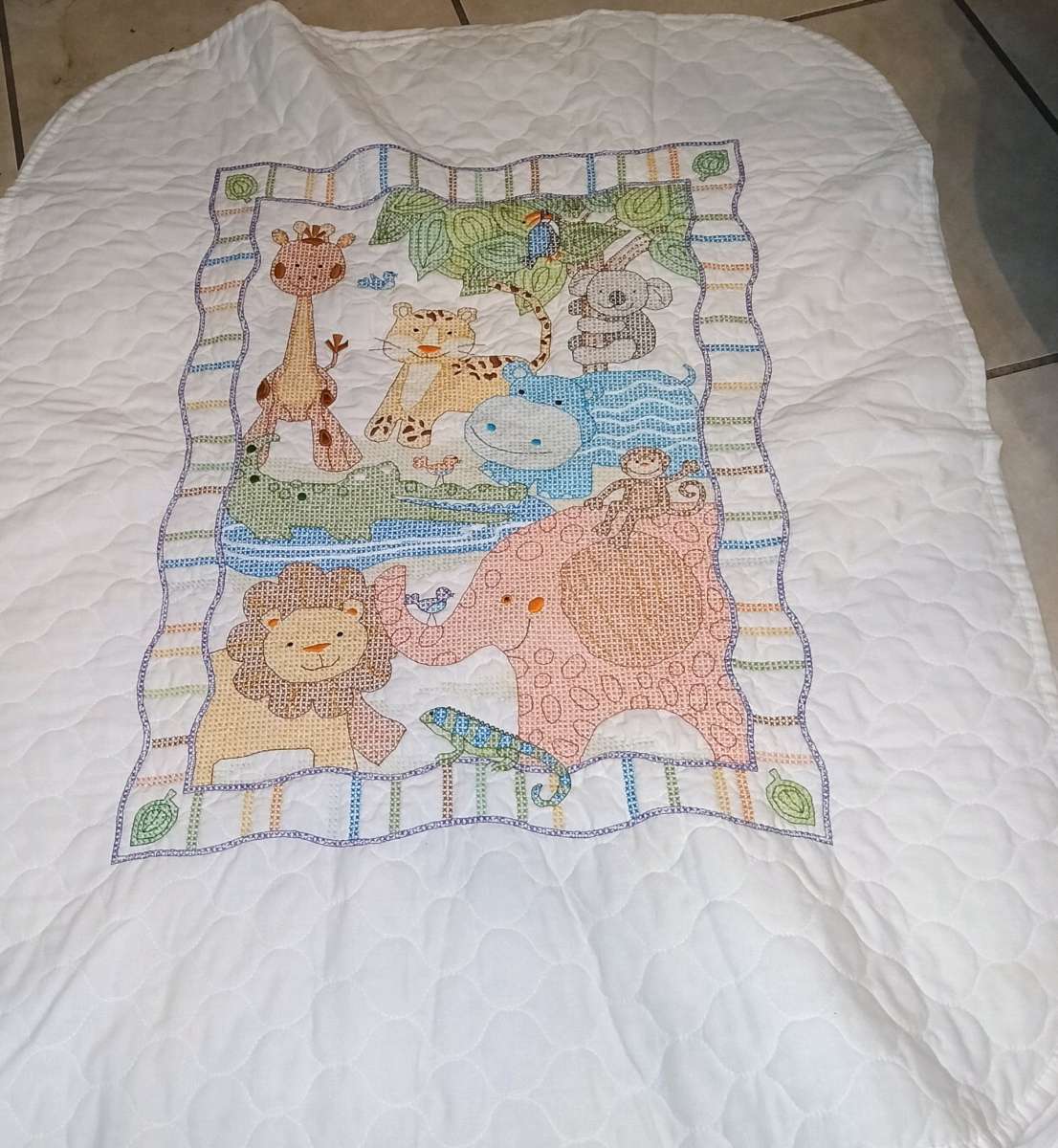 Baby Squares Quilt crossstitch blanket