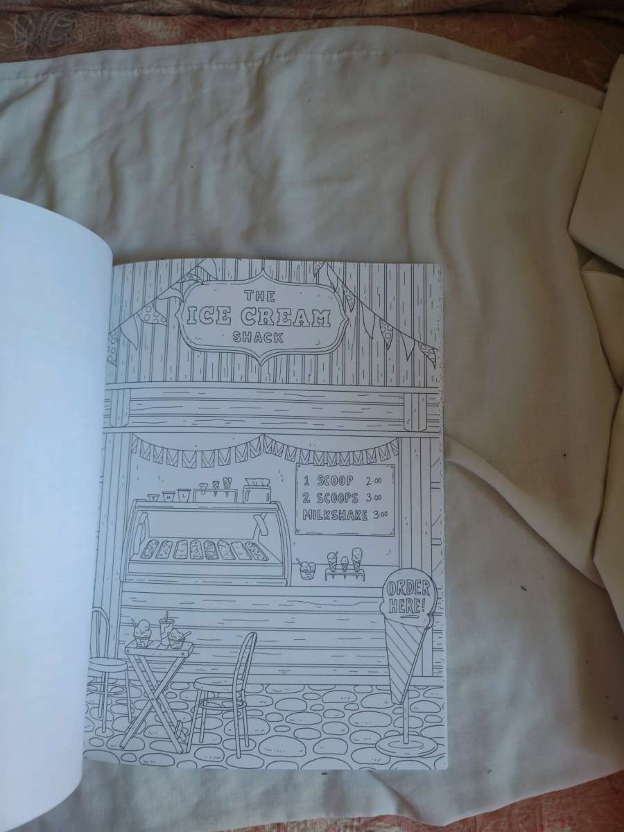 Creative Haven Storefronts coloring book