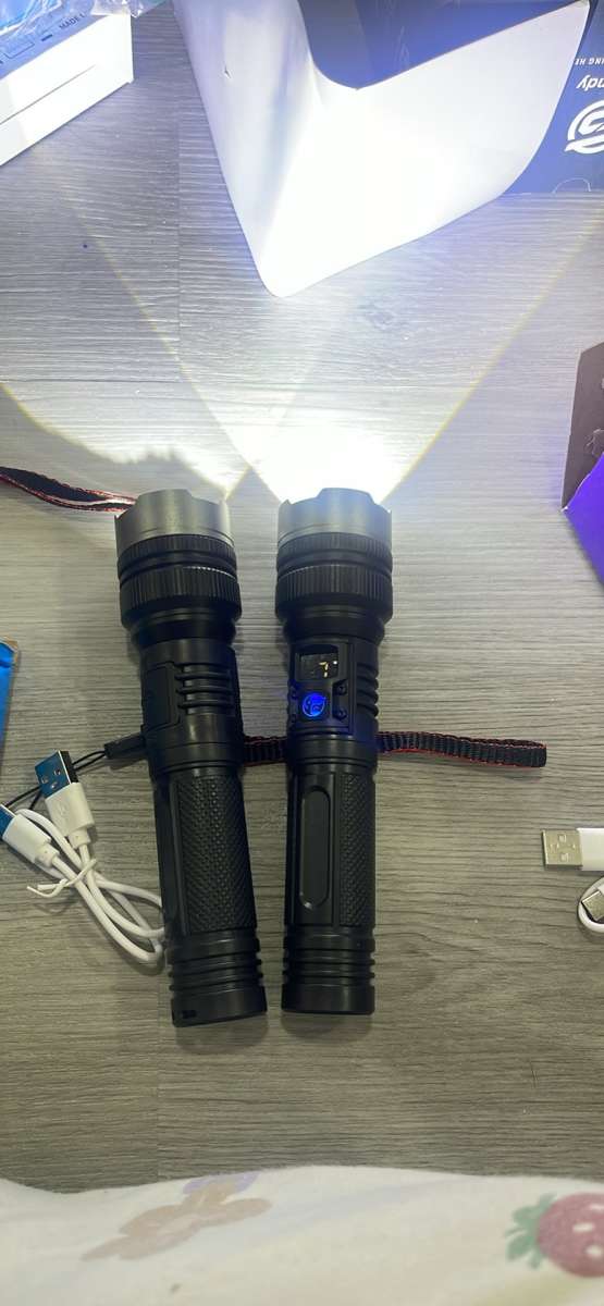 Flashlight with 10000 Lumens TypeC Fast Charging
