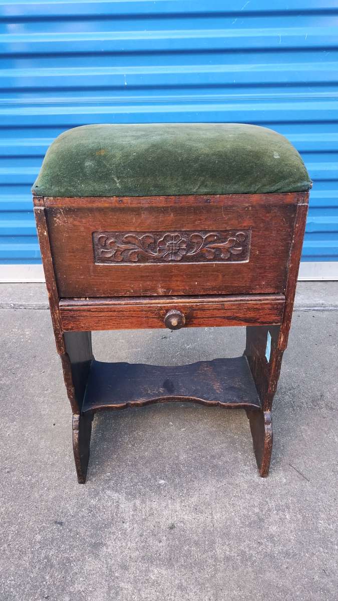 Antique sewing stool