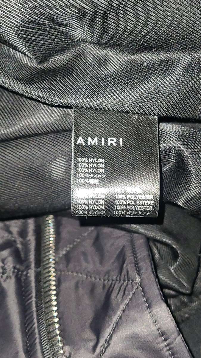 amiri jacket medium mens quilted