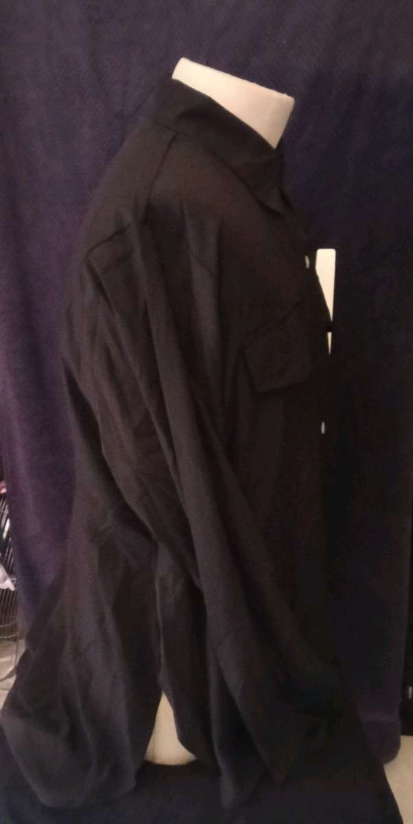 Black long sleeve shirt with buttons