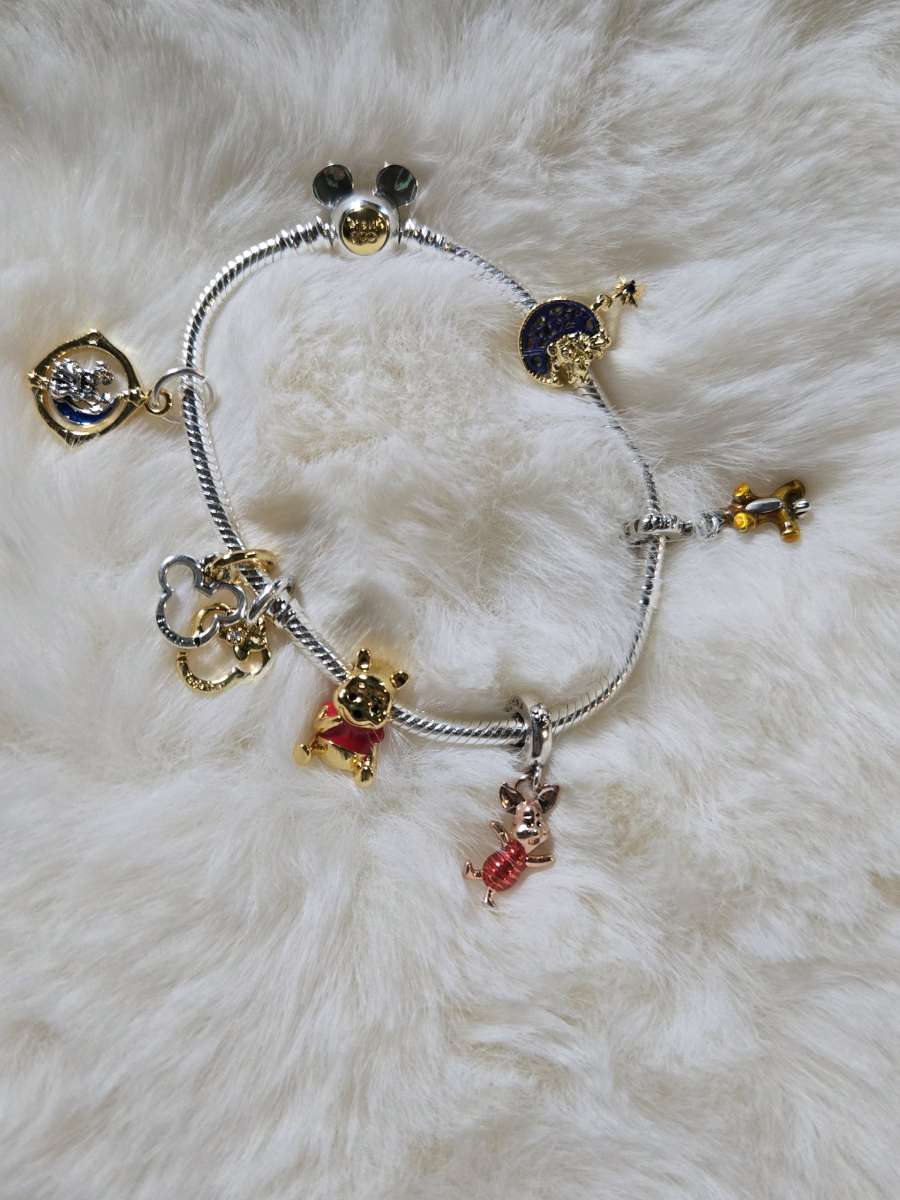 Pandora Disney Mickey 100th Anniversary Snake Chain Bracelet