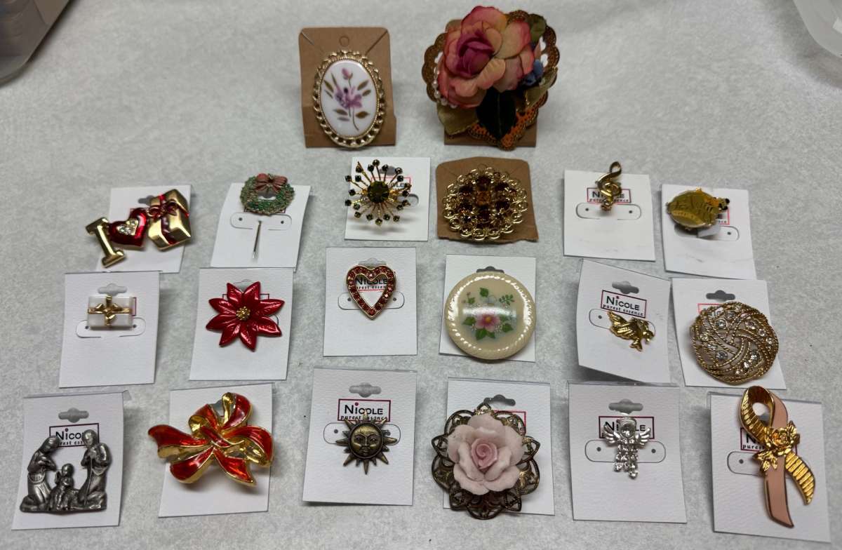 pins and brooches