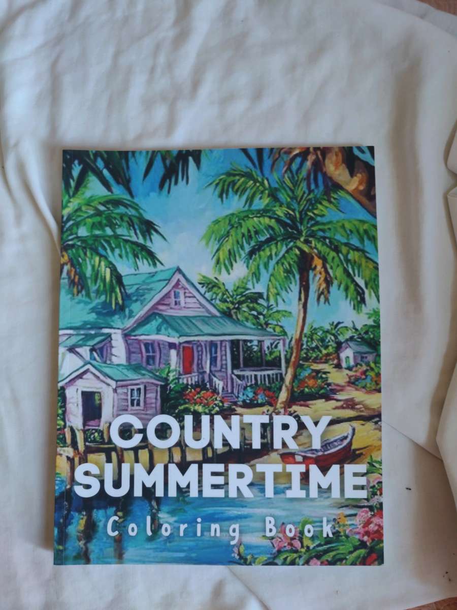Country Summertime coloring book