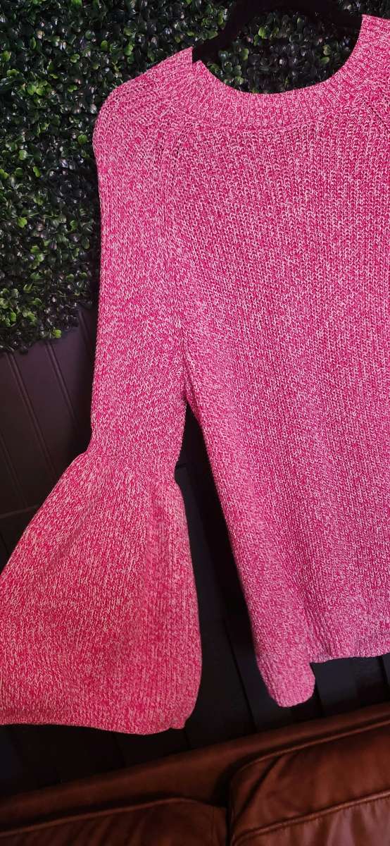 Knit Sweater G by Giuliana Bell Sleeve Pink Pullover
