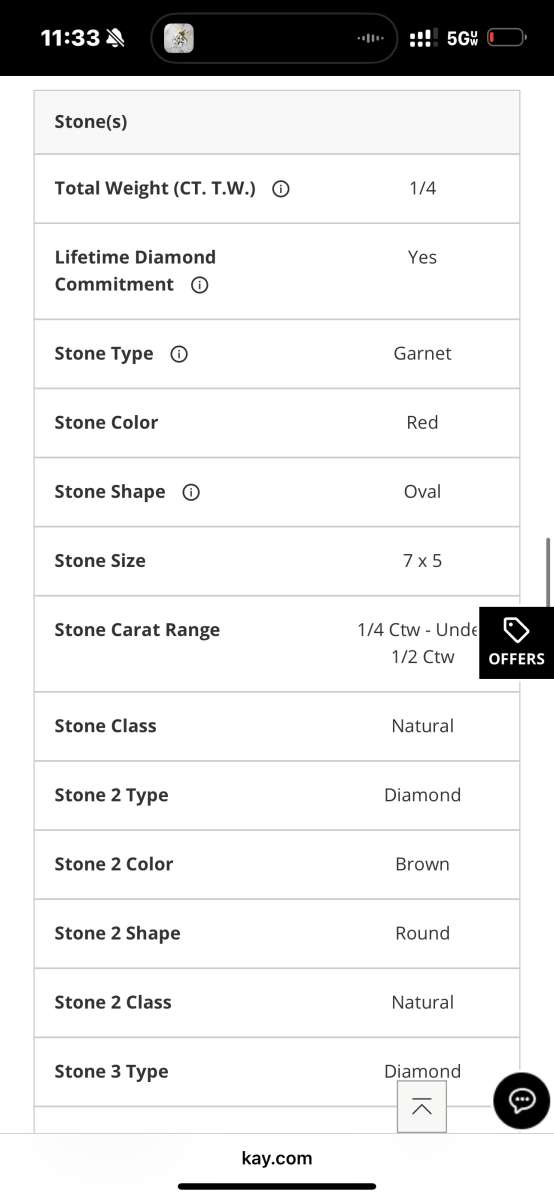 Le Vian Rhodolite Garnet Ring 14 ct twDiamonds 14K Strawberr