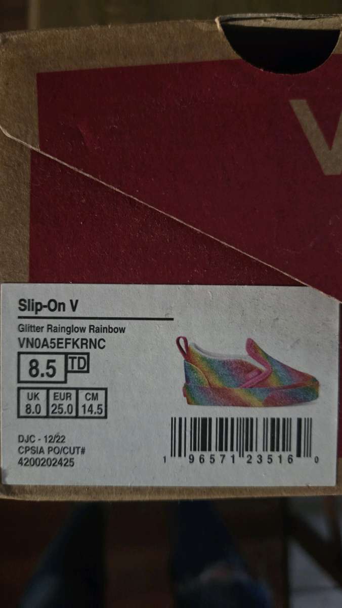 glittery toddler Vans