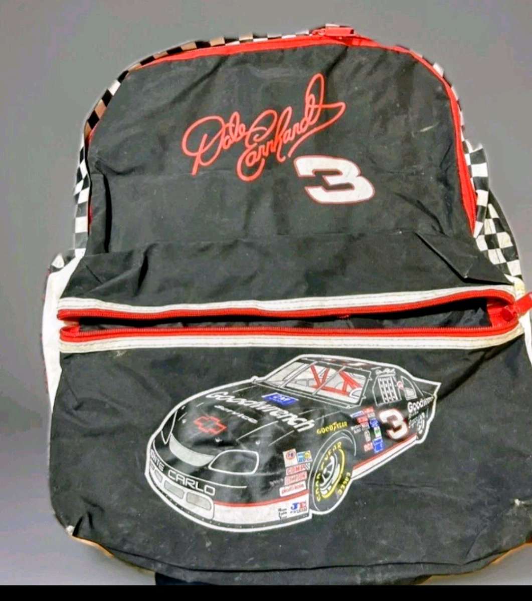 Vintage ADS Sports NASCAR Dale Earnhardt 3 Backpack Bag New