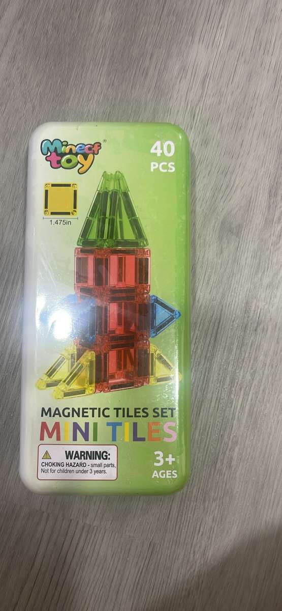 40PCS Mini Magnetic Tiles Toddler