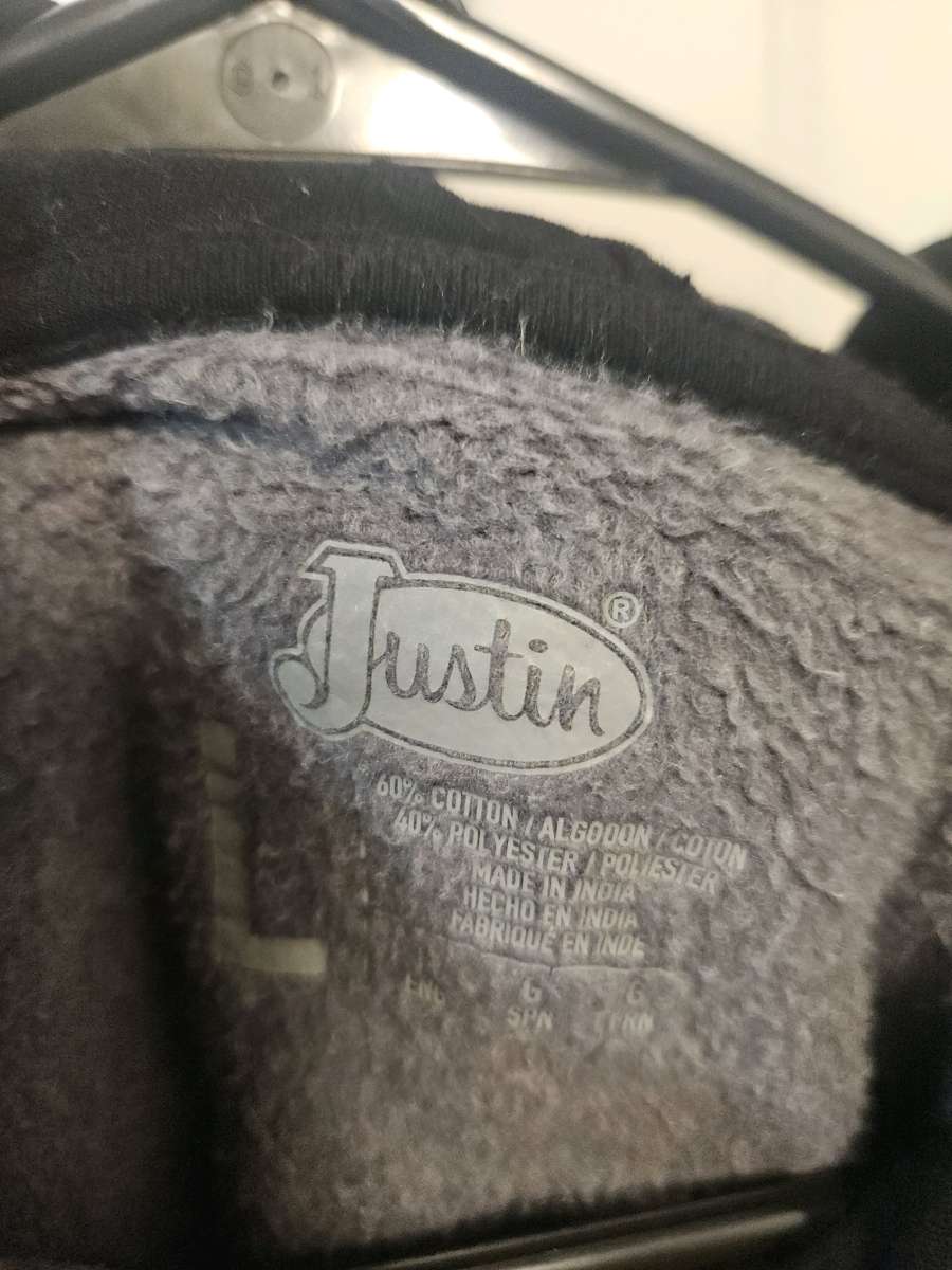 Justin Boots Mens Fleece Hoodie