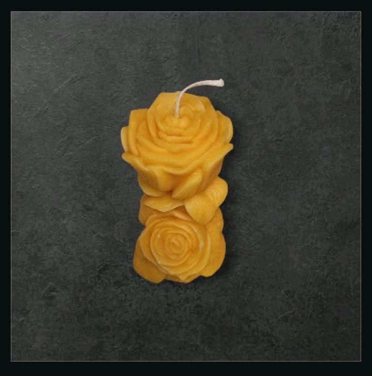 Yellow Rose Candle Set