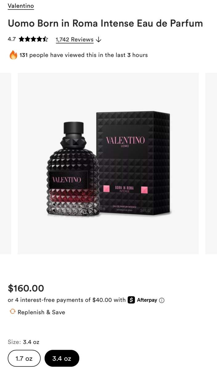 Valentino Uomo Born in Roma