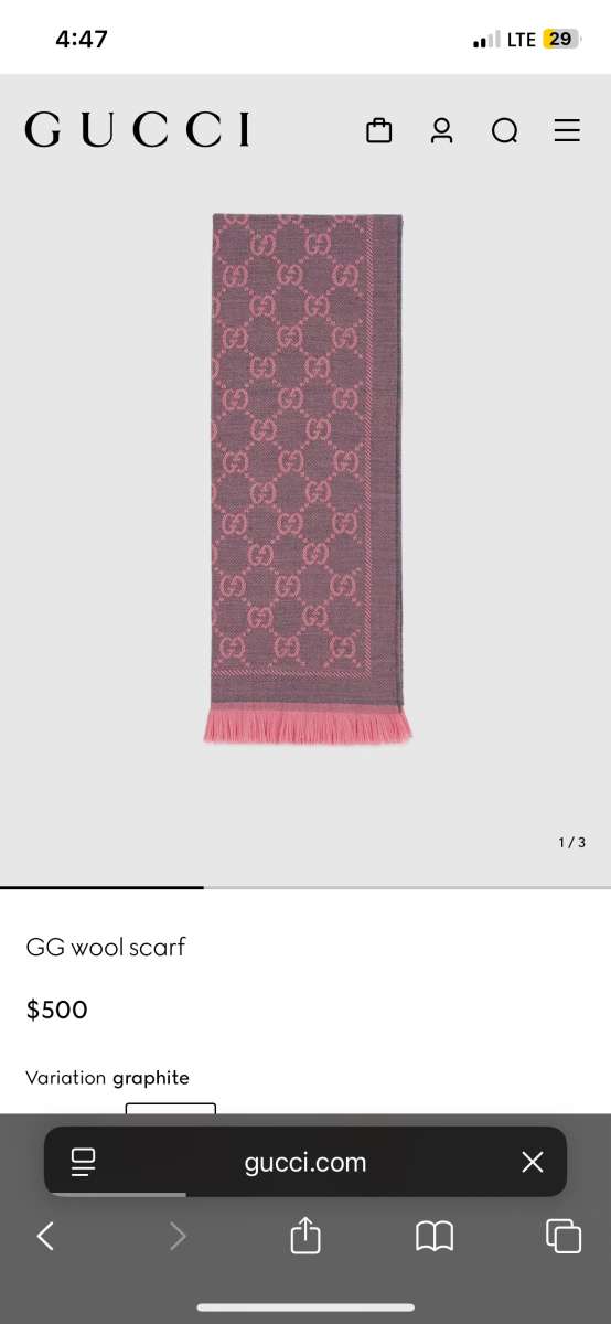 Gucci wool scarf