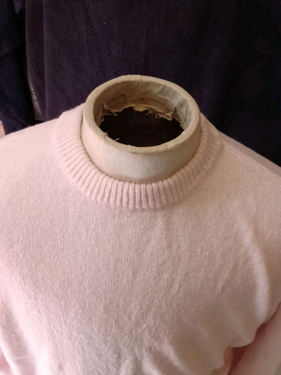 Pink Crystal Cuff Crewneck Sweater