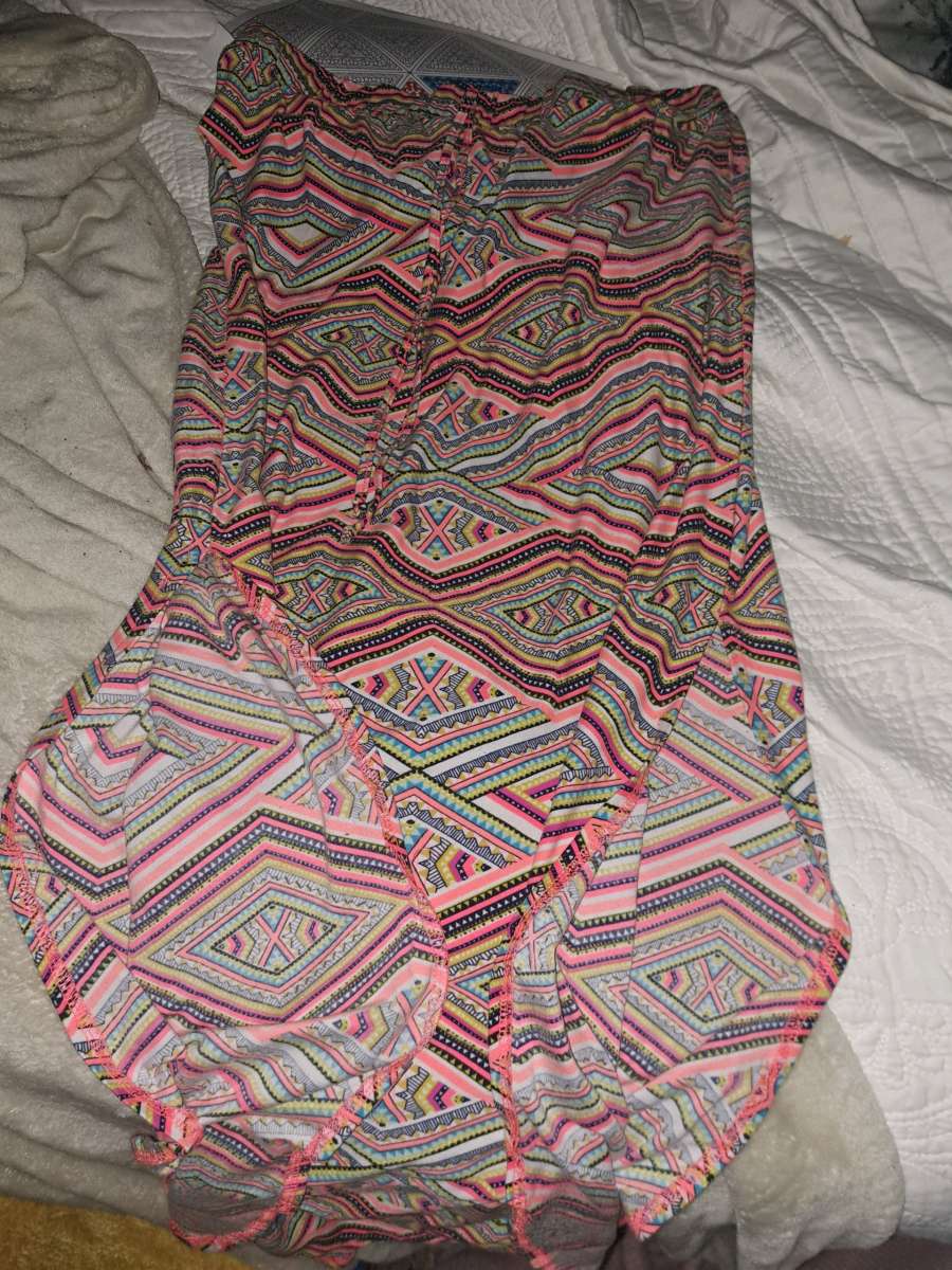 floor length skirt with slits on both sides