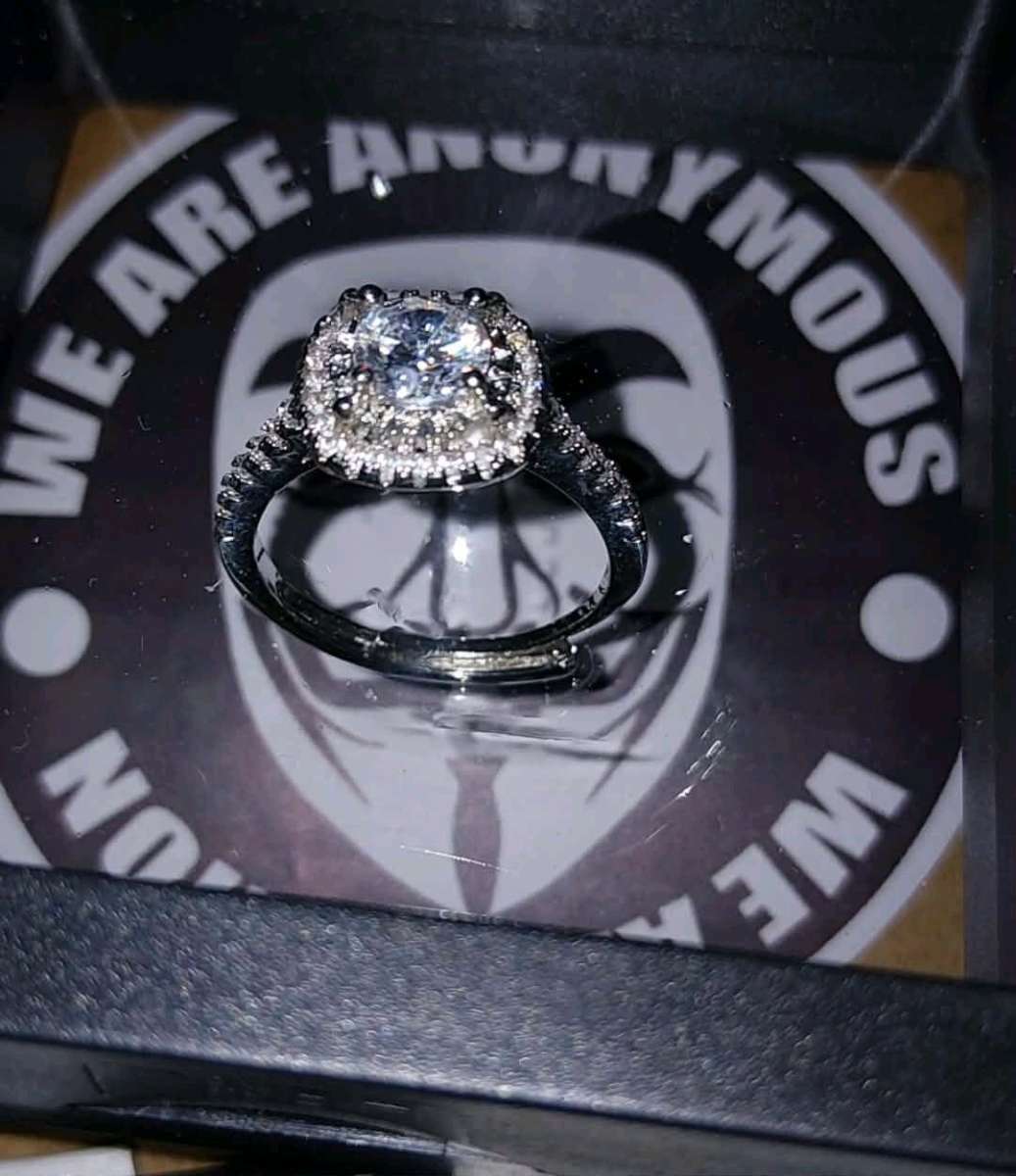 S925 adjustable moissanite diamond 1ct ring