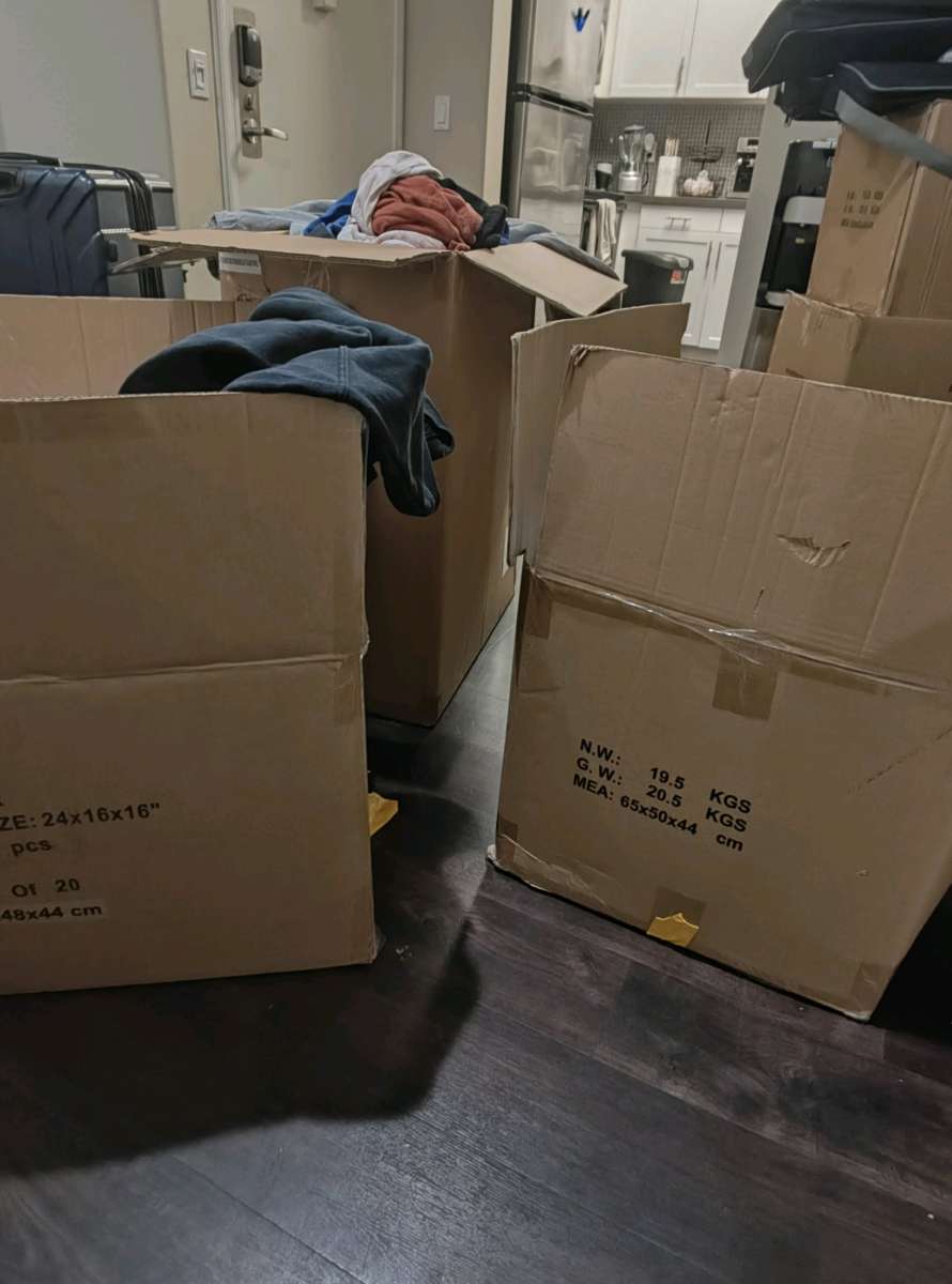 PreLoved Teen Clothing Lot  3 Large Boxes Approx 50 lbs