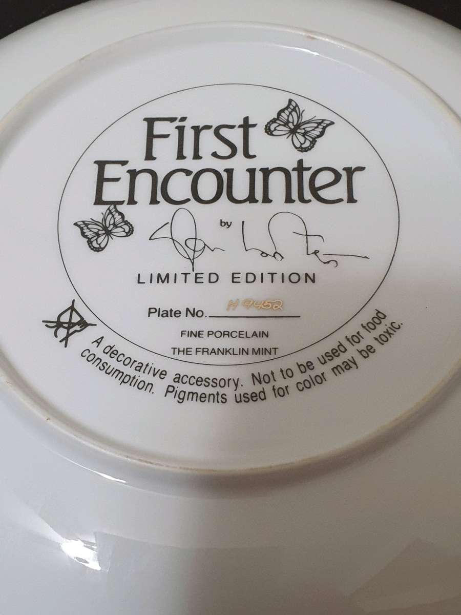 Franklin Mint First Encounter Glen Loates Tiger Porcelain Co