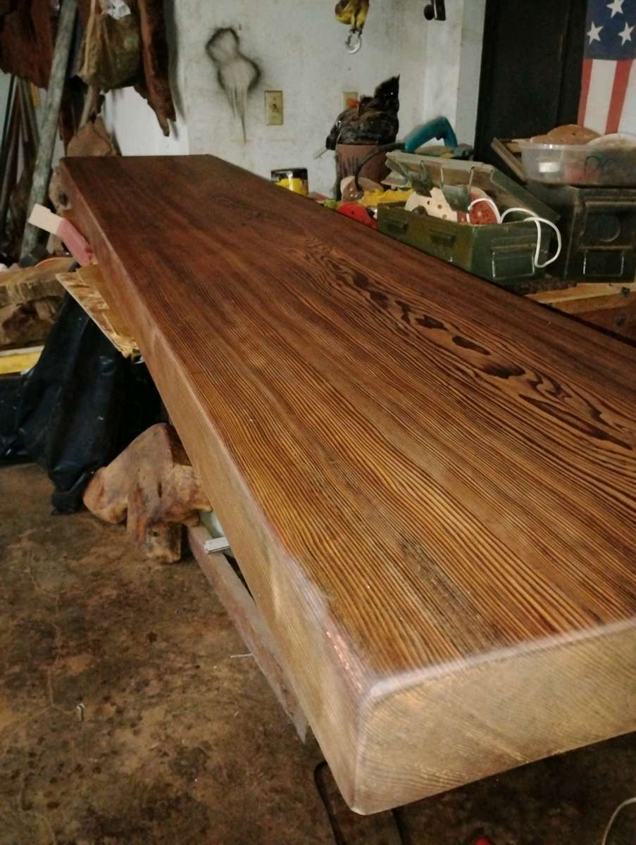 old growth redwood slab or plank