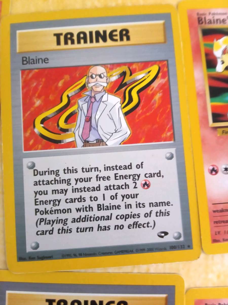 blane Pokemon cards
